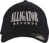Alligator Records Letter Hat: Black Fitted Alligator Records Letter Hat: Black Fitted